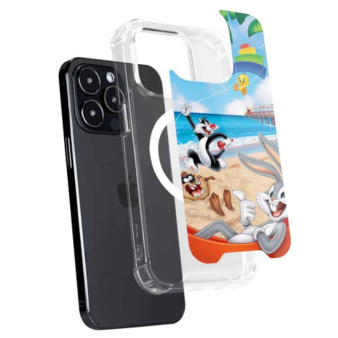 Looney Tunes Beach iPhone 15 Pro MagSafe Case